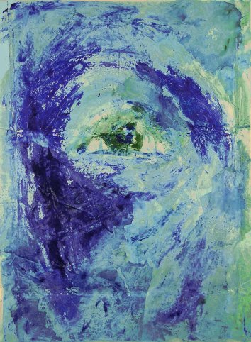 o.T., Acryl, Vlies auf Papier, 75x100cm, 2007