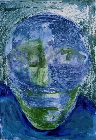 o.T., Acryl, Vlies auf Papier, 75x112cm, 2007